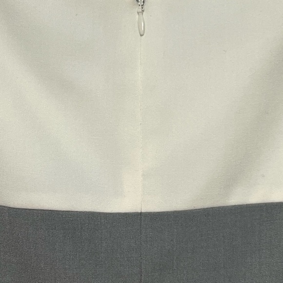 Lauren Ralph Lauren Color Block Sheath Dress Tin Ivory Classic Business Chic - Picture 3 of 8